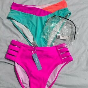 Popyvil Women's Pink Bikini Bottom